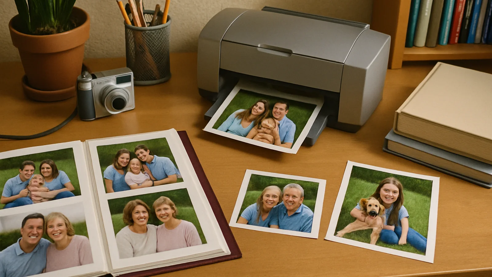 Family Photo Printer Setup for Albums, Gifts, and Keepsakes